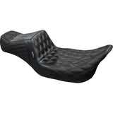 LePera Tailwhip Daddy Long Legs Seat Double Diamond Black - LK-587DLDD For Harley Touring 2008-2024