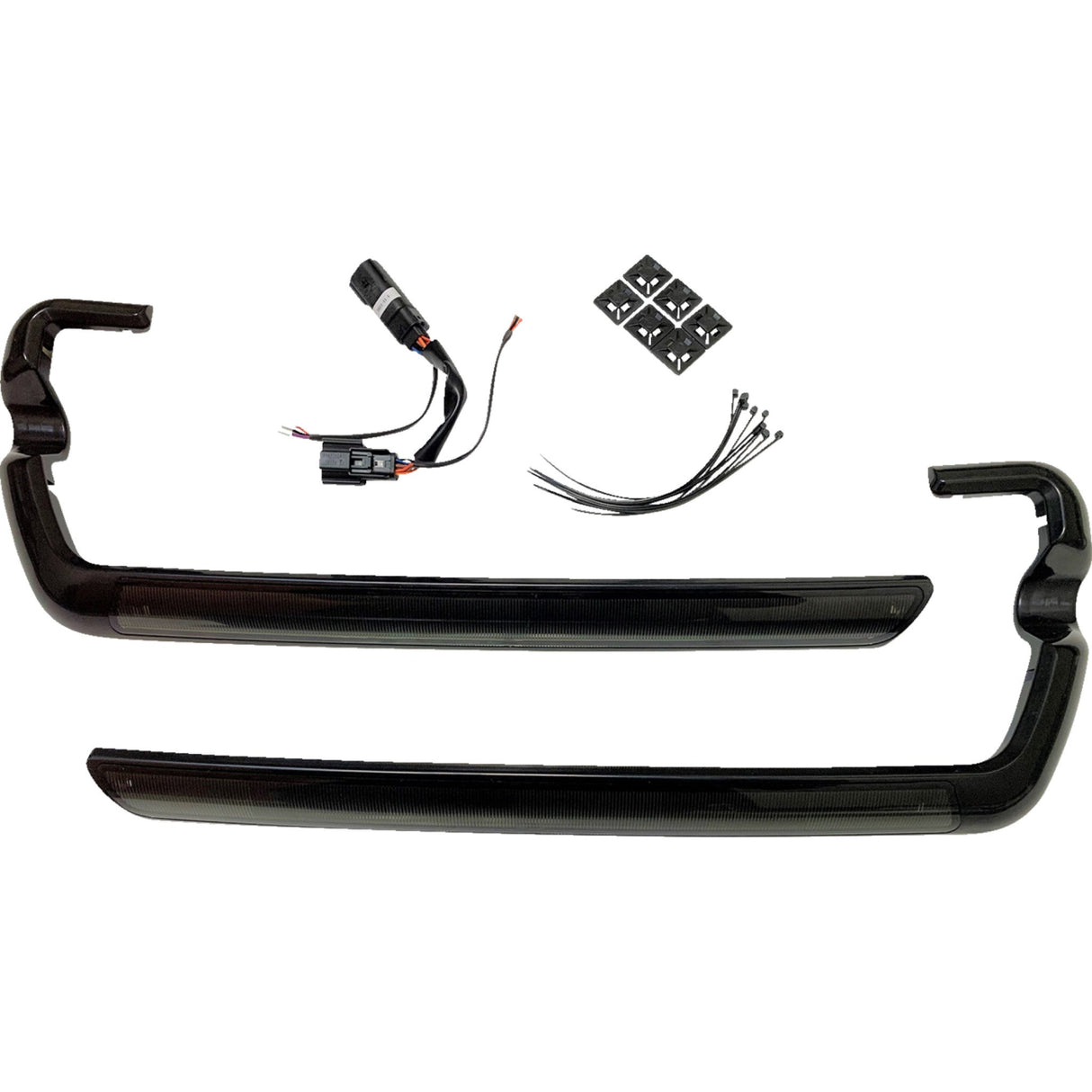 CUSTOM DYNAMICS 2040-2883 CD-SB-SIDE-SB Lower Saddlebag Side Marker LED Lights - Smoke - Black