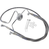 DRAG SPECIALTIES Extended Length Stainless Steel Brake Line Kit Front