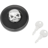 DRAG SPECIALTIES Screw-In Locking Skull Gas Cap - Vented