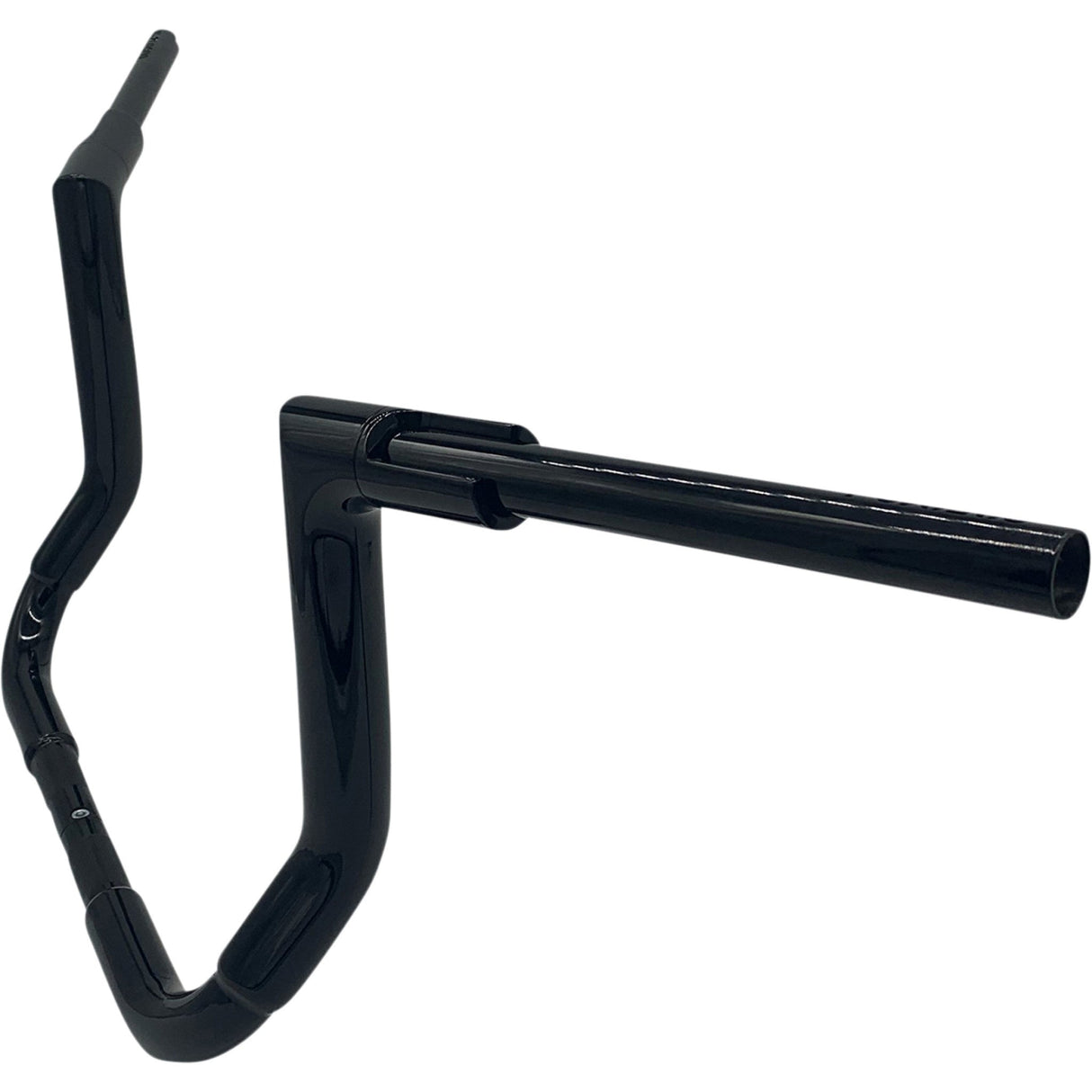 FAT Baggers INC. 1-1/2" EZ Install Flat Top Handlebar 12" Black - 605012-B For Harley Touring 2006-2020