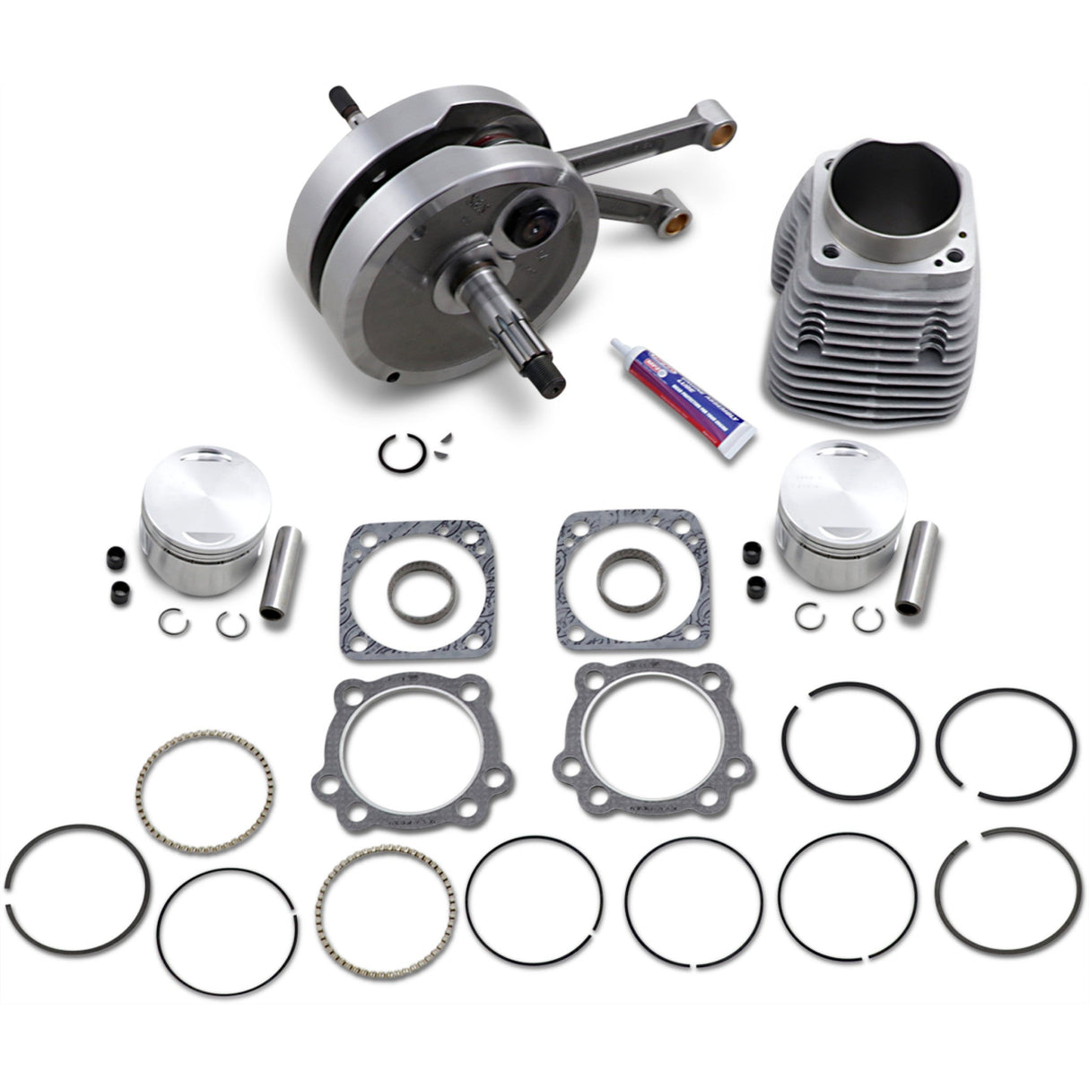 S&S CYCLE 0903-1257 91-7660 96" Sidewinder® Engine Performance Kit 96" Sidewinder® - 3.625" Big Bore - Stroker Kit - Natural - Evolution Big Twin