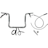 FAT Baggers INC. 1-1/4" EZ Install Round Top Handlebar 14" Chrome - 939014 For Harley Street Glide 2023-2026