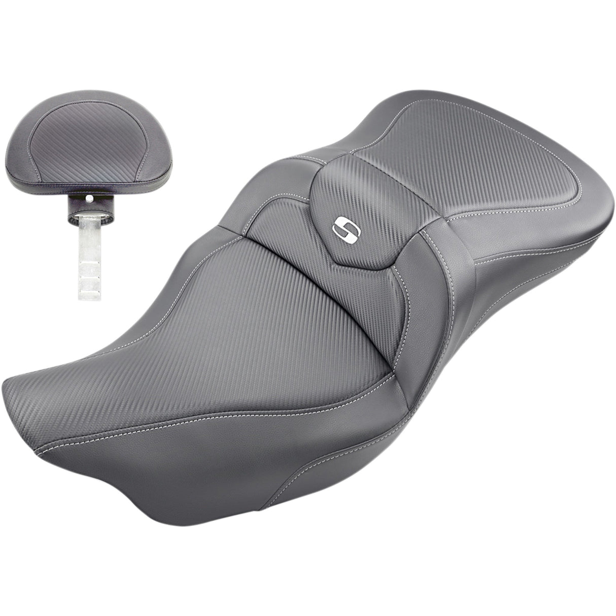 Saddlemen Road Sofa Seat - 808-07B-186BR For Harley Touring 2008-2025