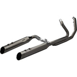 Khrome Werks 2-Into-1-Into-2 Dominator-SR Exhaust System Eclipse Without End Caps Twin Cam Touring - 201830-SR For Harley Touring 2009-2016
