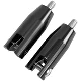 Accutronix Rear Foot Peg Mounts Black - FPMT501-B For Harley Touring 1993-2026