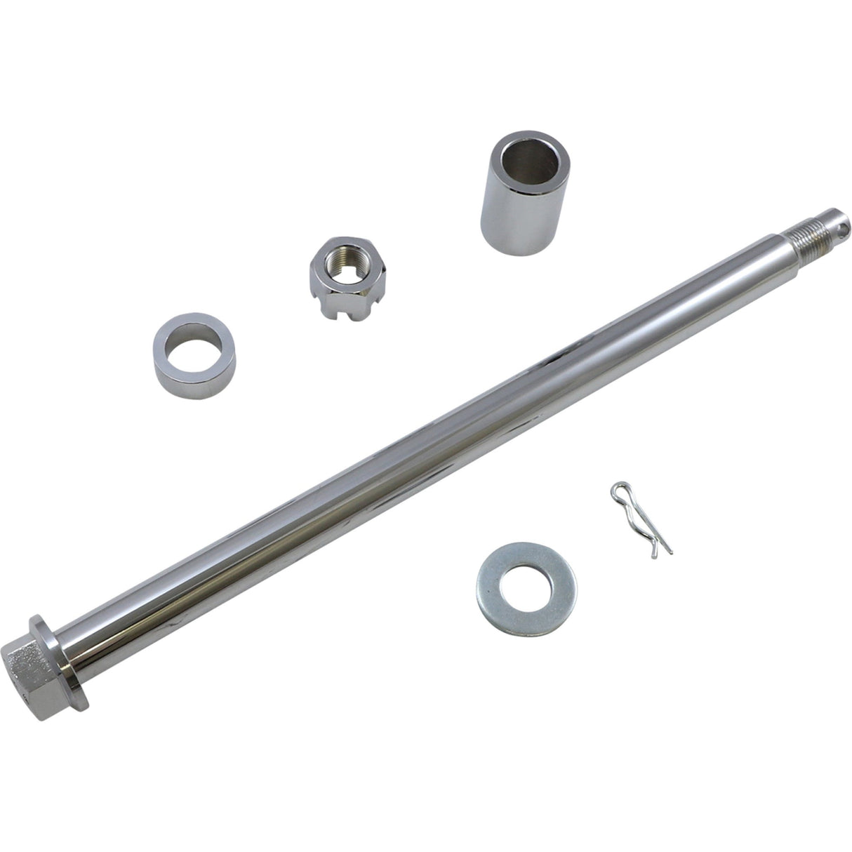 DRAG SPECIALTIES 0214-1964 Rear Axle Kit Axle Kit - Rear - Chrome - '00-'01 FLT