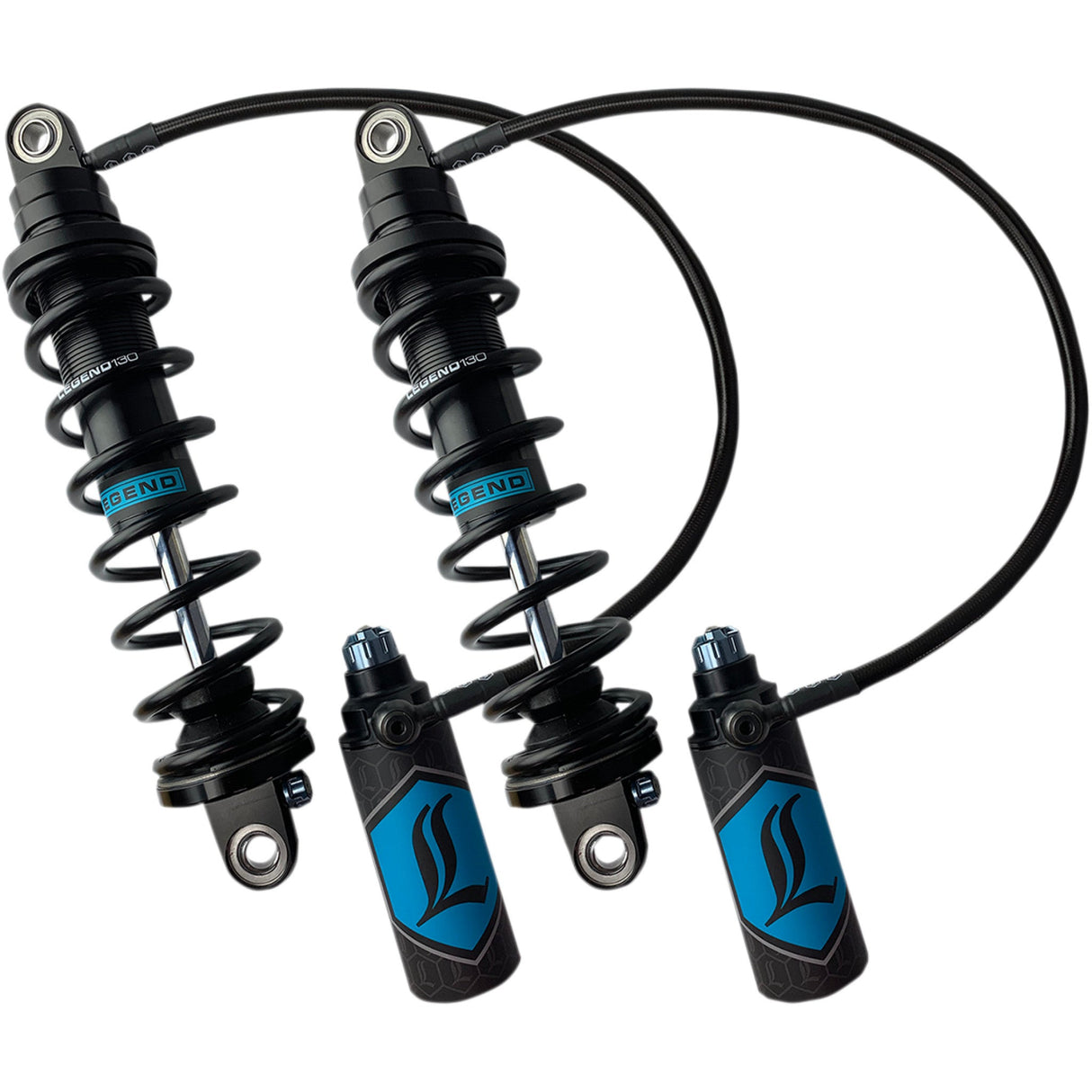 LEGEND SUSPENSION 1310-1886 REVO ARC Remote Reservoir FL Coil Suspension Shocks - Standard - Black - 13" - '14+ FL