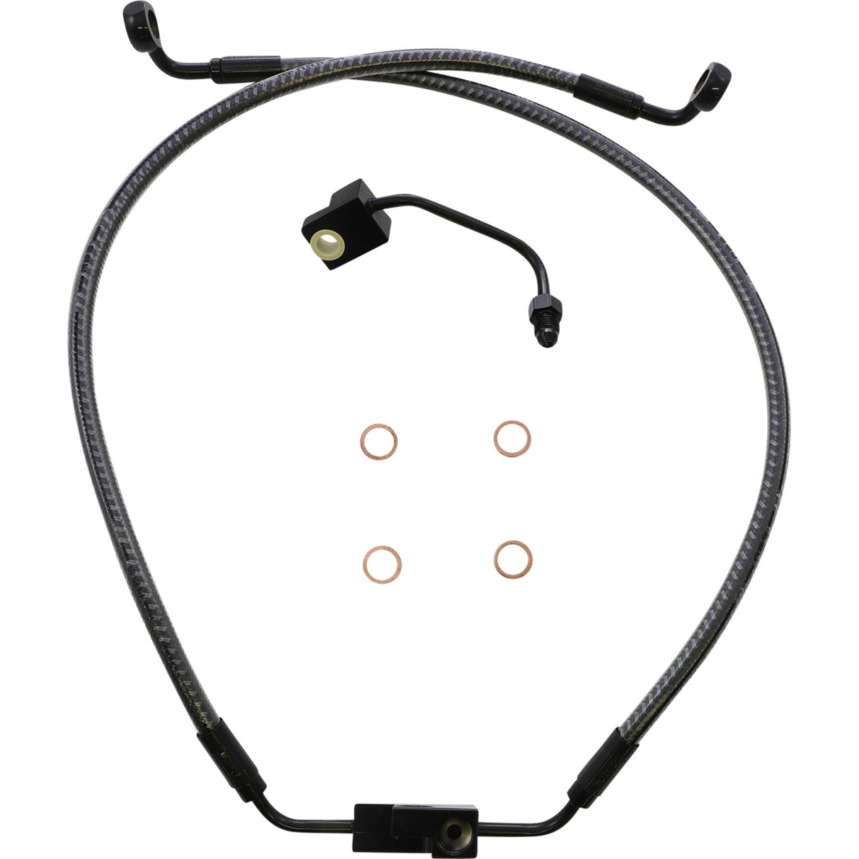Magnum Shielding Karbonfibr Lower Brake Line Lower Karbonfiber - AS77006 For Harley Dyna 2012-2017