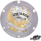 Drag Specialties Live to Ride Derby Cover For Harley Sportster 2004-2022
