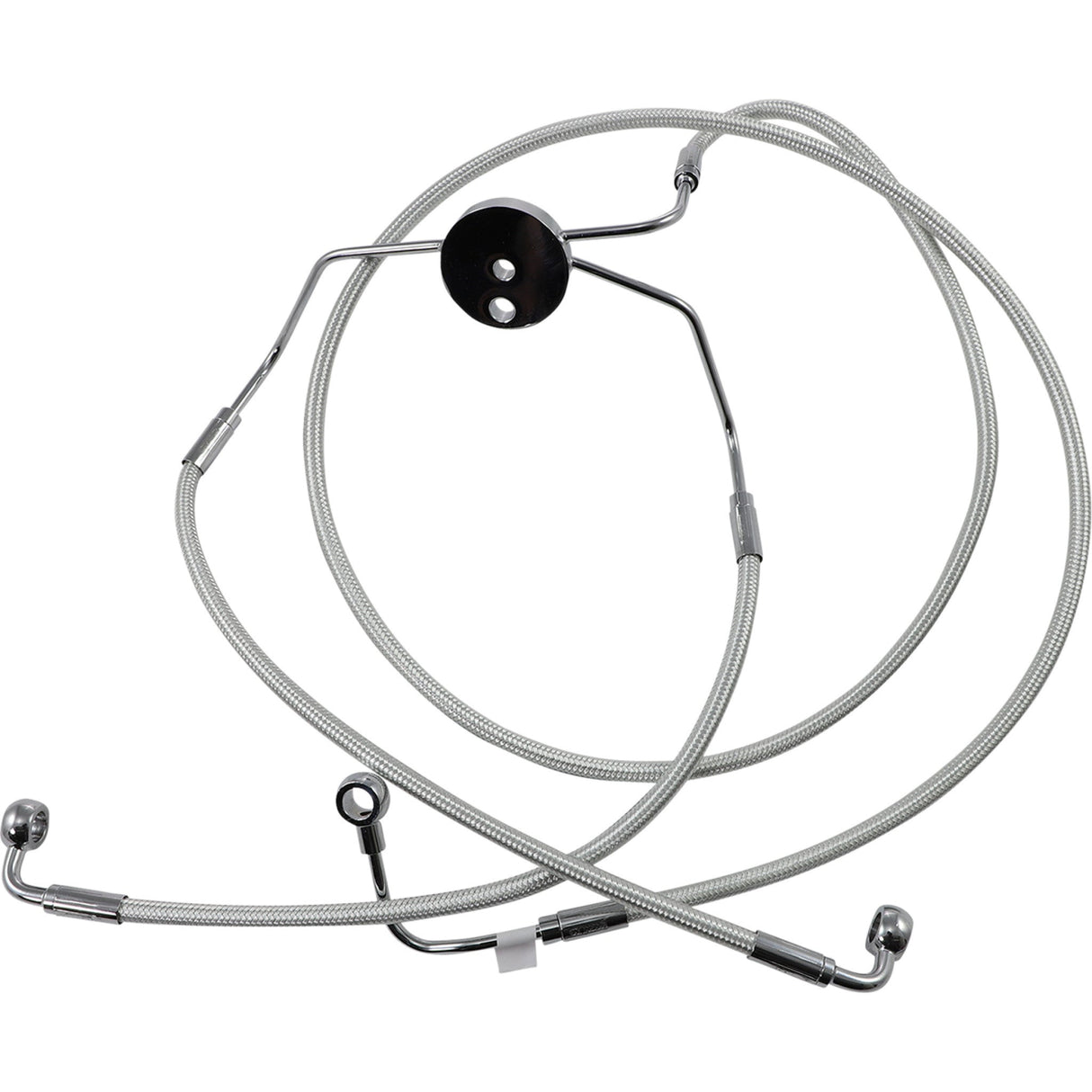 Magnum Shielding Designer Series Front Lower Brake Line Kit Sterling Chromite II - 37010 For Harley Touring 2008-2013