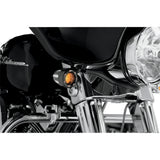 ARLEN NESS 2040-0837 12-753 Deep Cut Factory Style Turn Signals W/ LED Fire Ring - Black/Amber - Amber Ring