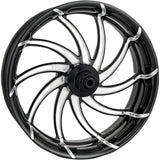 PERFORMANCE MACHINE (PM) 0201-2017 12047106SUPAJBP One-Piece Aluminum Wheel — Supra - Front - Dual Disc/with ABS - Platinum Cut™ - 21x3.5 - '08+ FL