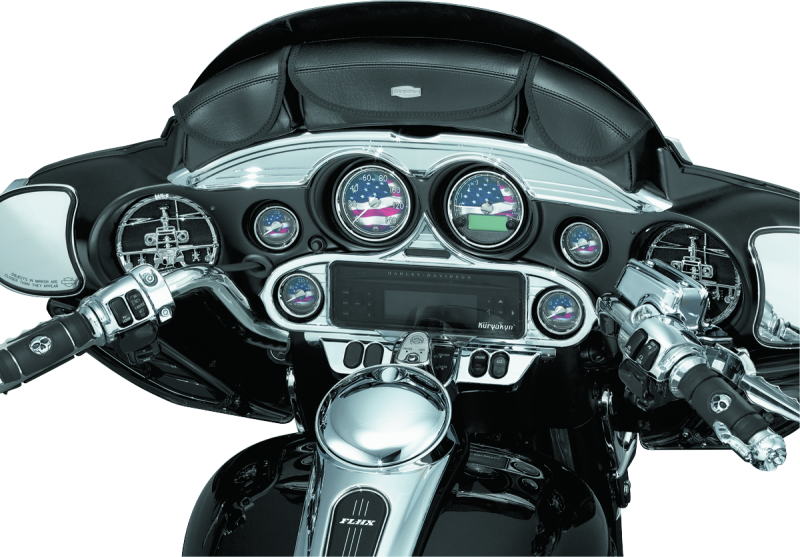 Kuryakyn Stereo Accent FL Touring Models Chrome - 3765 For Harley Touring 1996-2013