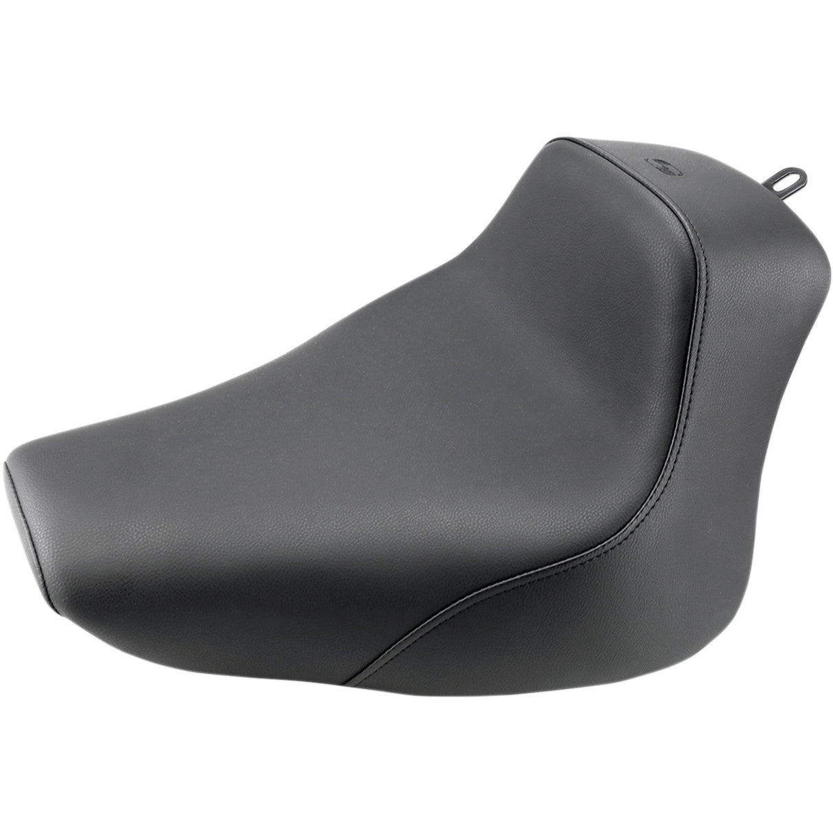 Saddlemen Heels Down Solo Seat Without Backrest Plain Black - 800-01-0021 For Harley Softail 2000-2006