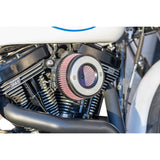 S&S Cycle Air Stinger Stealth Air Cleaner Kit Black Chrome Ring - 170-0716A For Harley Motorcycles 2001-2017