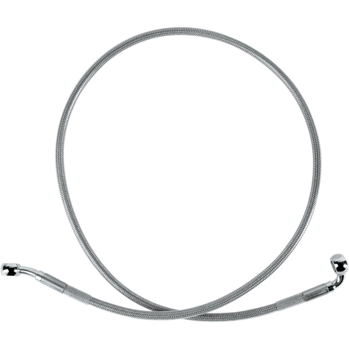 Drag Specialties Stainless Steel Brake Line Kit Front (Upper) For Harley Super Glide 1999-2005
