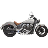 Bassani Xhaust Classic Slip-On Mufflers 3" Black Scout - 8S17BSB For Indian Scout 2018-2020