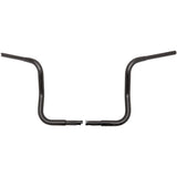 FAT BAGGERS INC. 0601-4773 903012-B 1-1/4" EZ Install Round Top Handlebar - 12" - Black