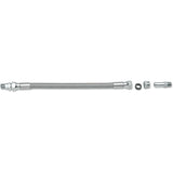 DRAG SPECIALTIES 0711-0047 Universal Stainless Steel Braided Oil Line Universal Oil Line - Stainless Steel - 12"