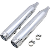 Vance & Hines Torquer 450 Slip-On Mufflers Chrome - 16673 For Harley Touring 1995-2016