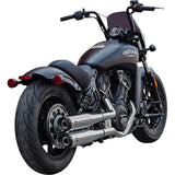 S&S Cycle Grand National Slip-On Mufflers Chrome Race Only - 4110-156-R For Indian Scout 2019-2023