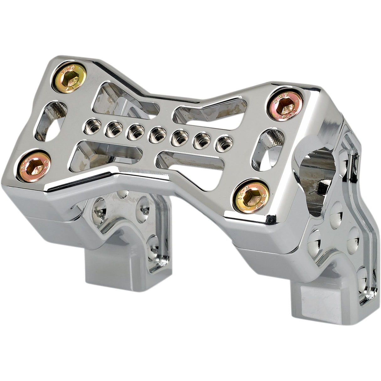 JOKER MACHINE 0602-0911 03-866-1C Bridge Handlebar Riser Kit - Risers - Pullback - Bridge - Chrome