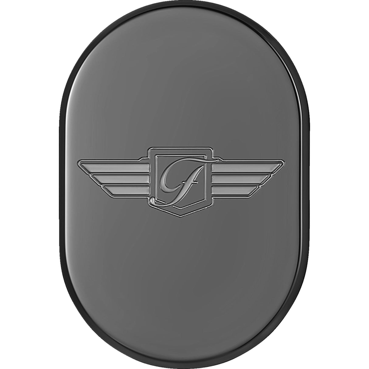 Figurati Designs Antenna Cover Right Rear Fender FD Logo Black - FD-01-AC-BLK-RT For Harley Touring 2009-2023