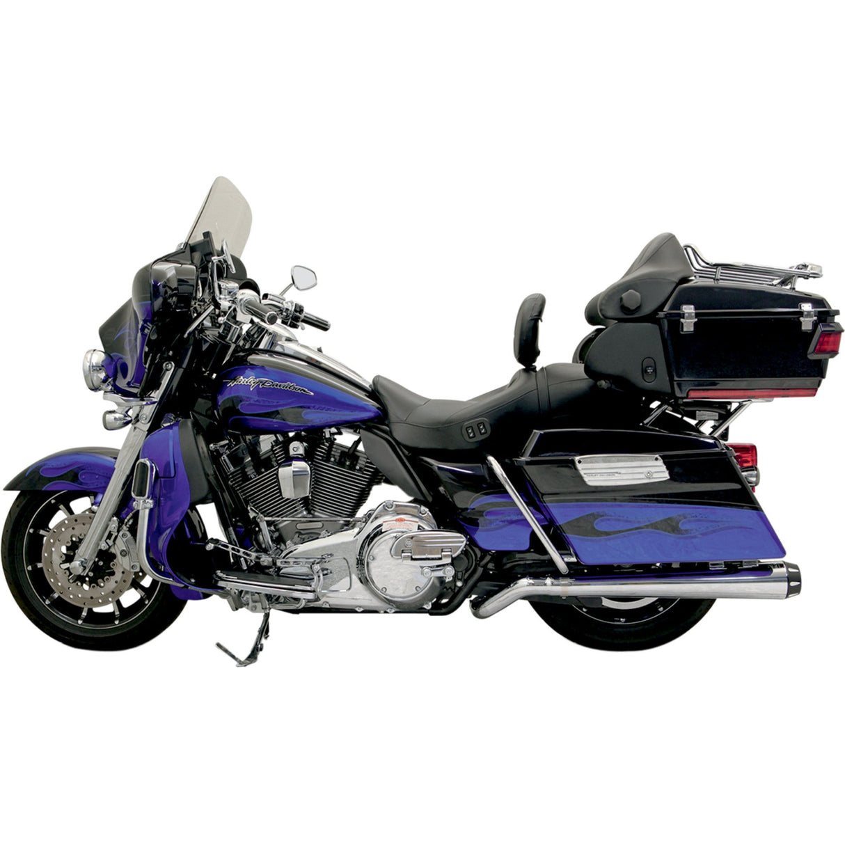 BASSANI XHAUST 1801-0548 1F49R Pseudo Muffler for Road Rage II Mega Power System - Chrome - '09 - '20 FL