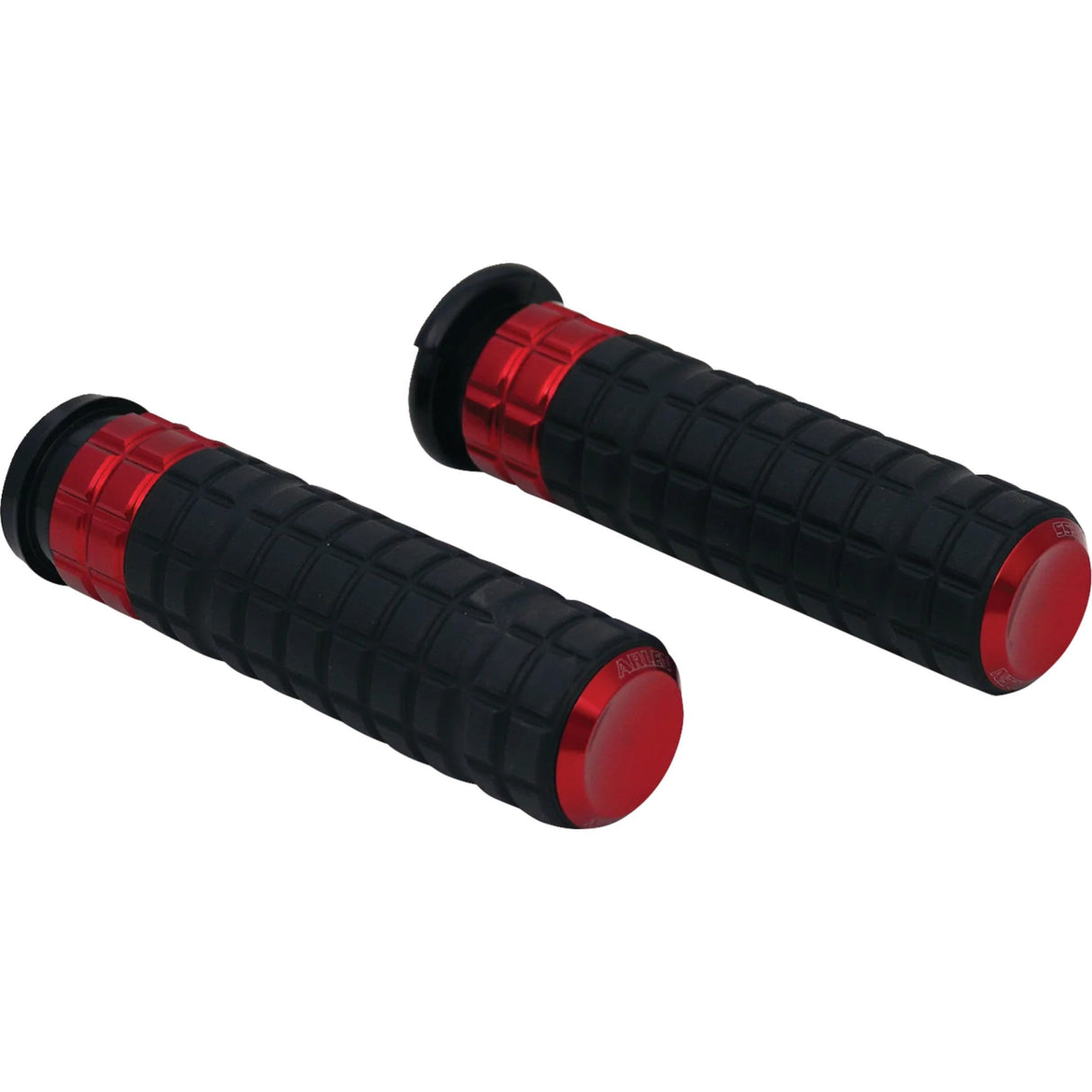 Arlen Ness SpeedLiner Grips TBW Red - 500-021 For Harley Motorcycles 2008-2025