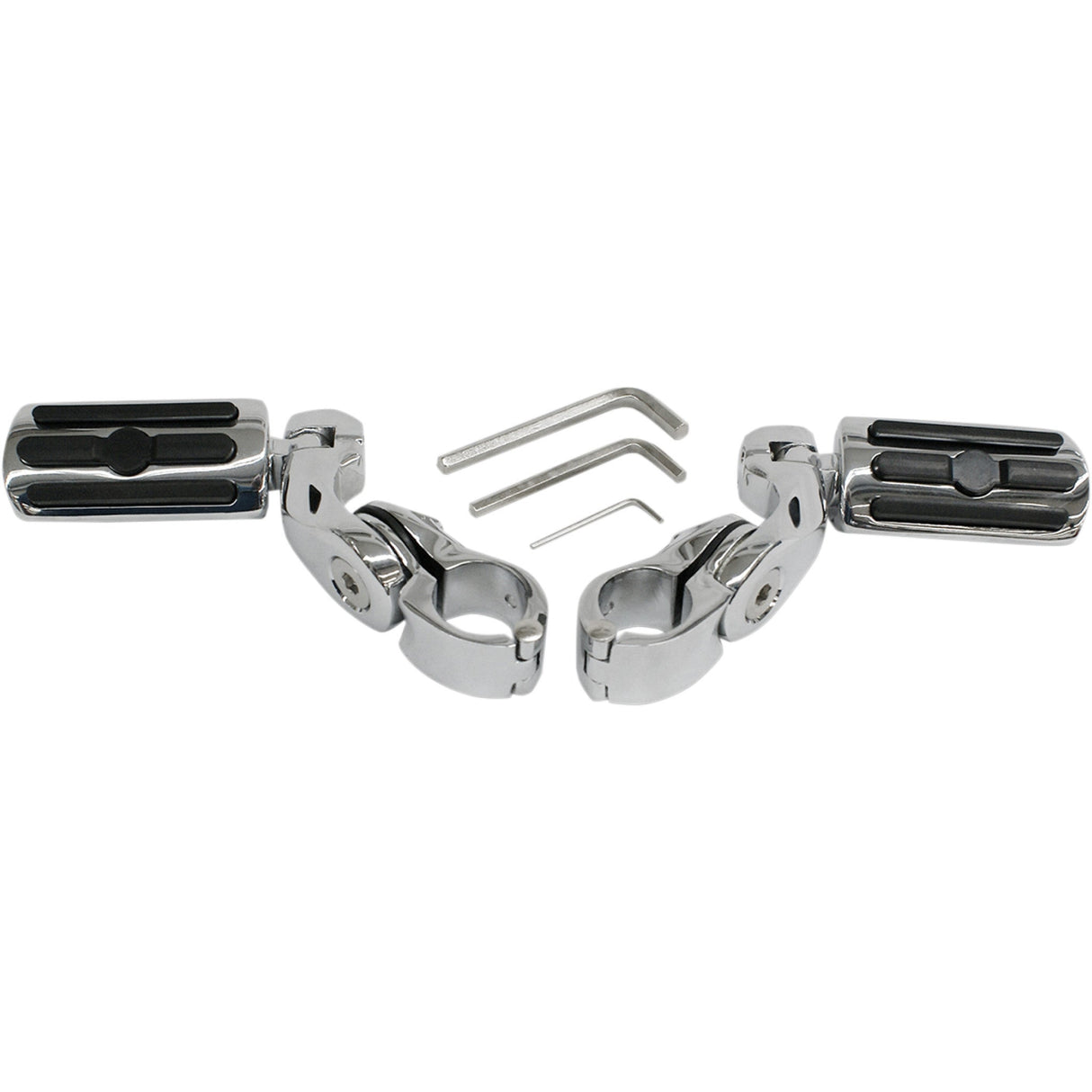 RIVCO PRODUCTS 1624-0322 MV115 Highway Pegs with Mount Set Kit Highway Pegs With Mount - Chrome