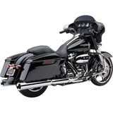 Cobra Powr-Flo Slip-On Mufflers Chrome - 6214 For Harley Touring 2017-2023