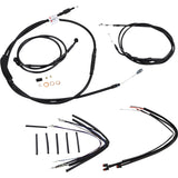 Burly Brand Complete Cable Kit - B30-1150 For Harley Dyna Wide Glide / Street Bob / Super Glide Custom / Switchback 2012-2017