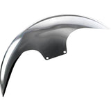 Paul Yaffe Bagger Nation Cafe Front Fender For 21" Wheel 21" Black Adaptors - PYO:CAFE-21-14L-B For Harley Touring 2014-2026