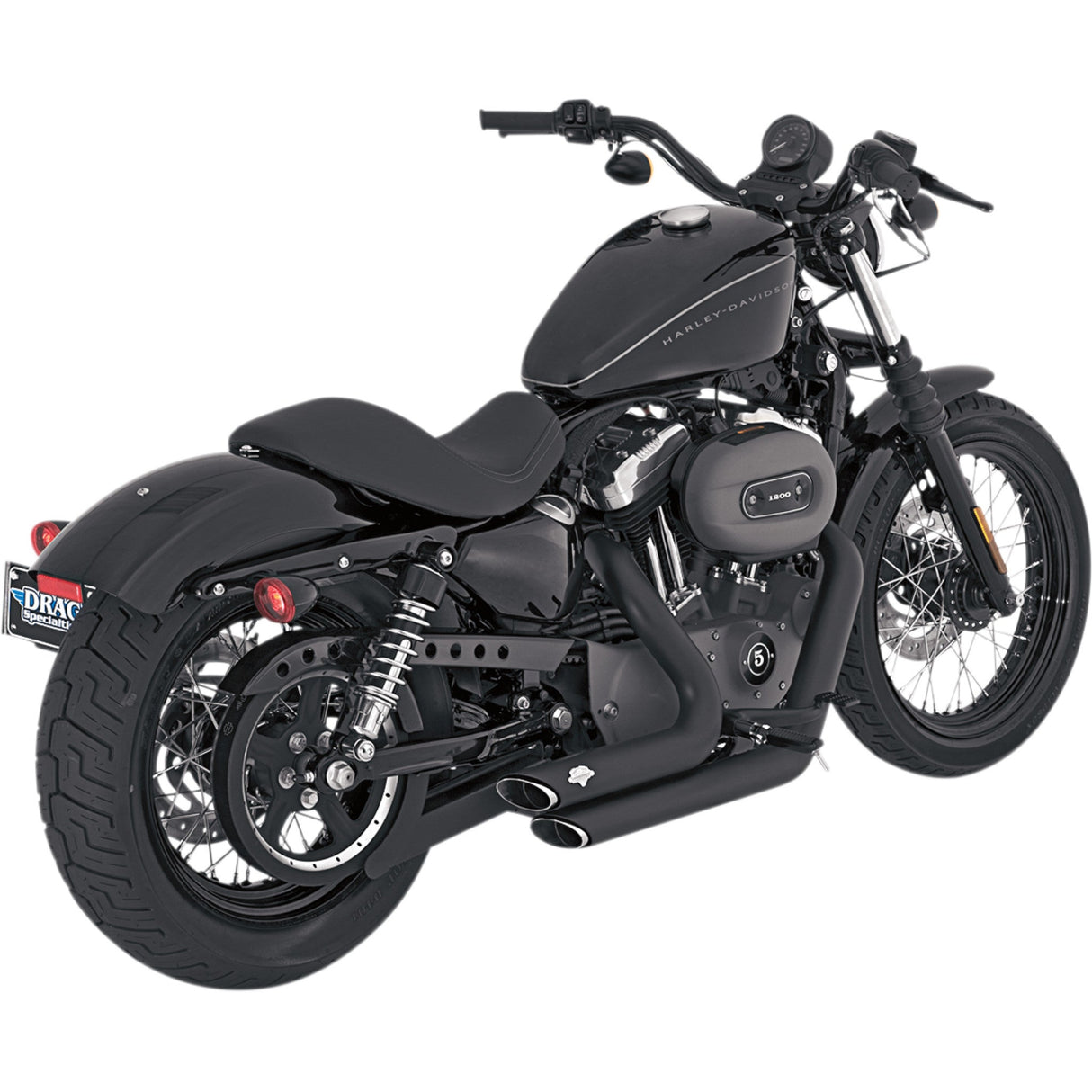 Vance & Hines Shortshots 2-Into-2 Exhaust System - 47219 For Harley Sportster 2004-2013