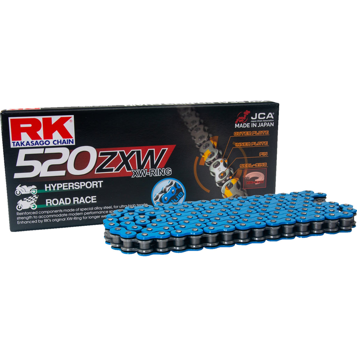 RK 1223-1905 BB520ZXW-120 520 ZXW Drive Chain 520 ZXW - Drive Chain - 120 Links - Blue