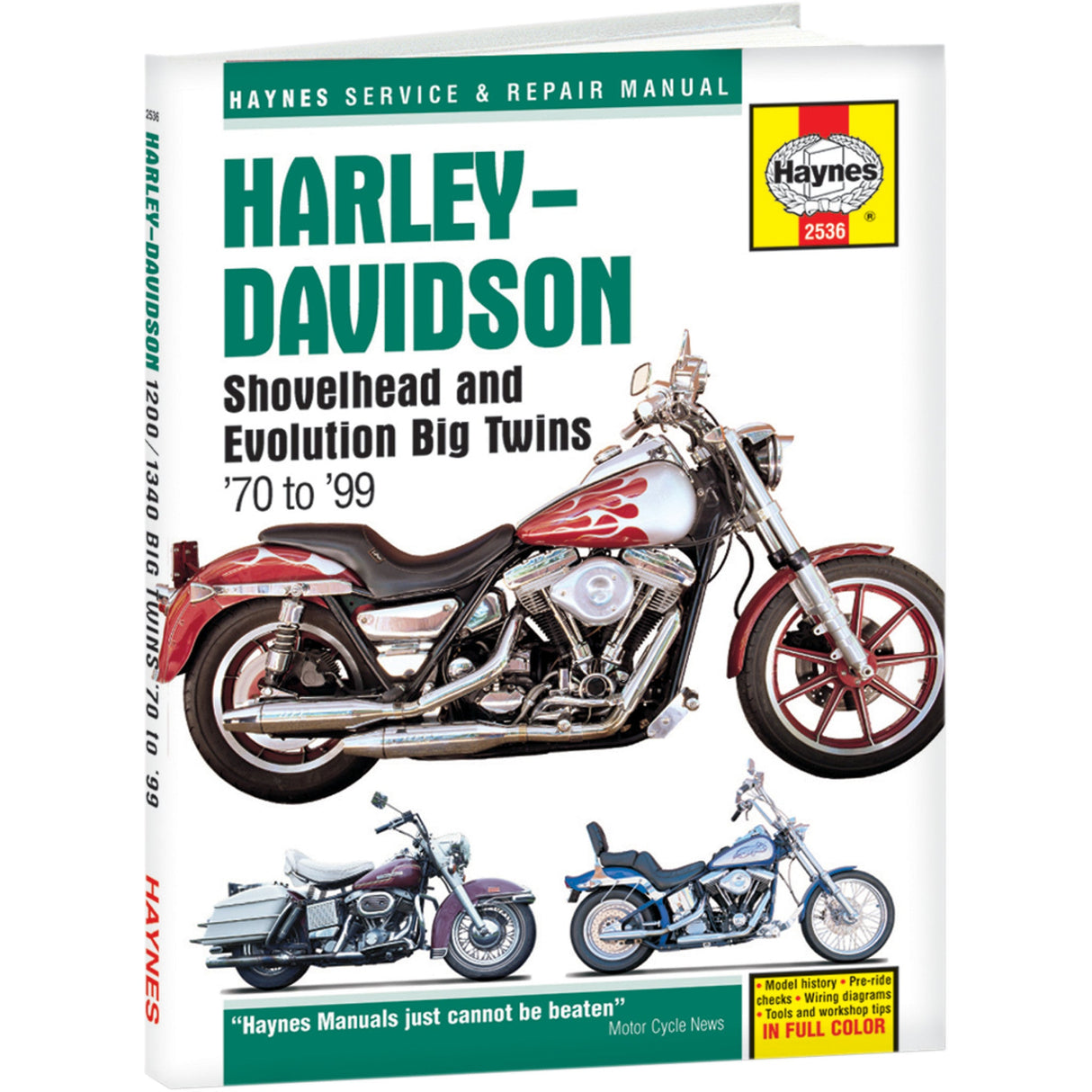 HAYNES 4201-0072 M2536 Motorcycle Repair Manual Manual - Big Twins '70-'99