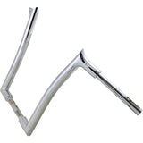 FAT Baggers INC. 1-1/2" EZ Install Pointed Top Handlebar 16" Chrome - 807016 For Harley Touring 2008-2016
