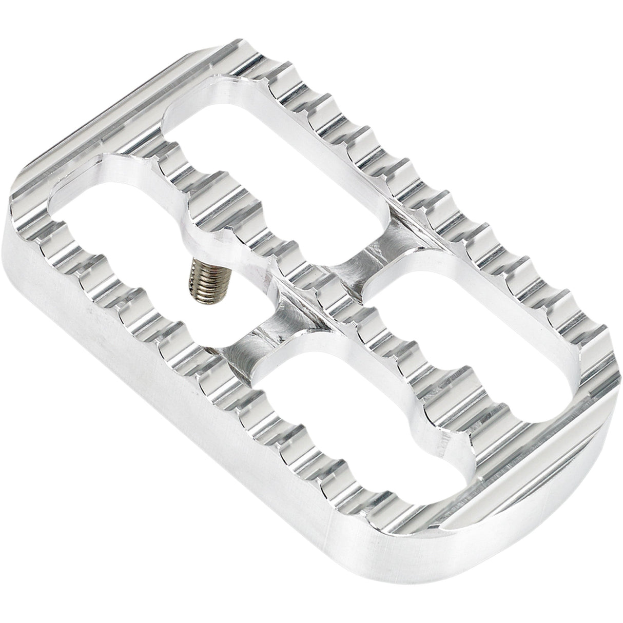 Joker Machine Brake Pedal Cover Silver Serrated - 08-641 For Harley Motorcycles 1999-2026