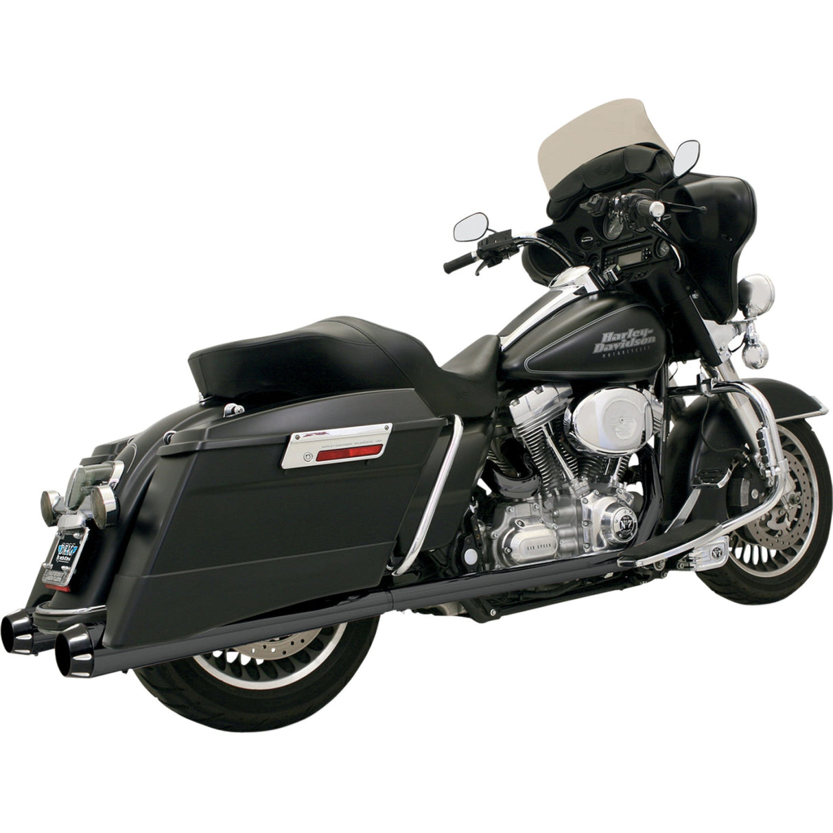 Bassani Xhaust Muffler - FLH-517LRB For Harley Touring 1995-2016