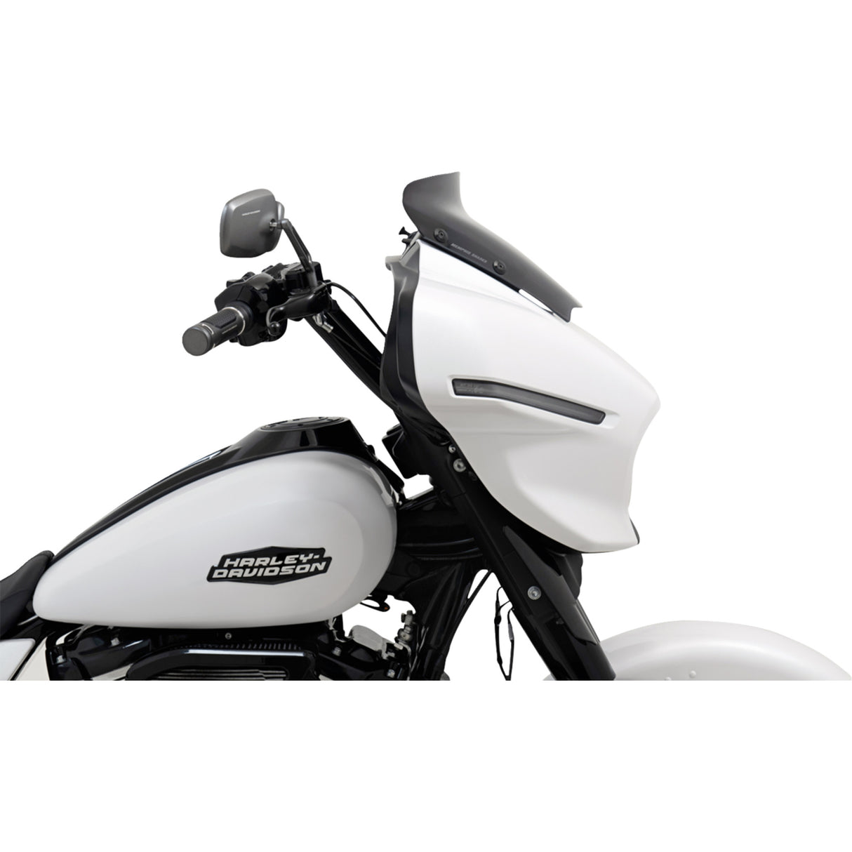 Memphis Shades Spoiler Windshield 3" Dark Black Smoke - MEP88710 For Harley Street Glide 2024-2026