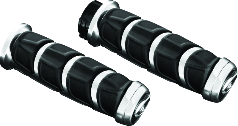 Kuryakyn 6375 Kinetic Grips Metric Chrome