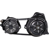 Belt Drives LTD. 2" Open Belt Drive Kit With 2-Piece Motor Plate 2" Black Big Twins - TC2PB-2-B For Harley Touring 2007-2016