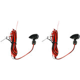 CUSTOM DYNAMICS 2040-2713 CD-MICRO-R-B Micro Bullet LED Turn Signals Micro Turn Signals - Red -Black