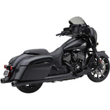 Cobra Dual Cut Slip-On Mufflers Black - 5206B For Indian Roadmaster / Springfield / Chieftain Classic / Roadmaster Elite 2015-2021