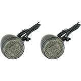 CUSTOM DYNAMICS 2020-1733 PB-UNV-FTS-AW-B ProBEAM® Universal LED Bullet Bezel Turn Signals ProBEAM® Universal Turn Signals - Gloss Black/Clear
