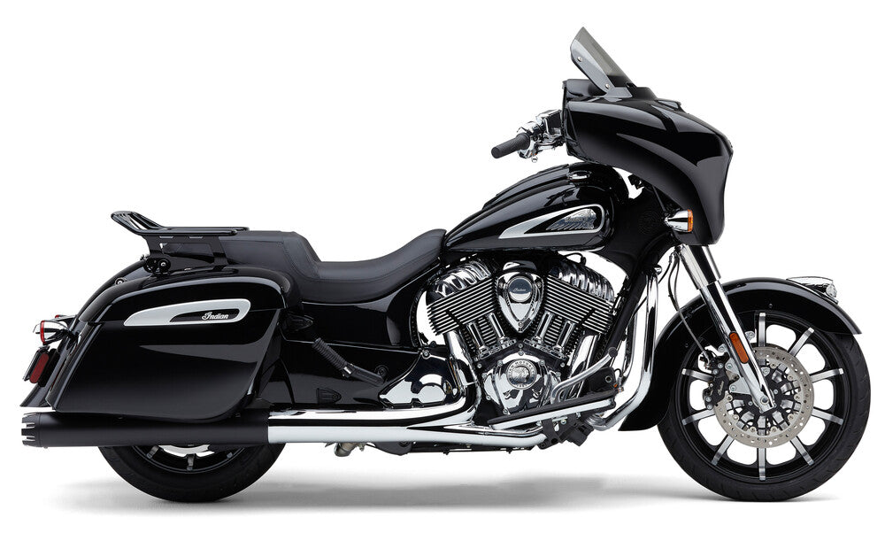Cobra 4" NH Slip-ONS Black Indian GEN-2 BAG - 5207B For Indian Springfield Dark Horse / Roadmaster Dark Horse 2018-2021