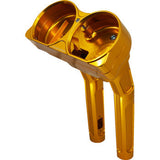 Arlen Ness Method Kickback Handlebar Riser 10" Gold - 520-046 For Harley Touring 2015-2024