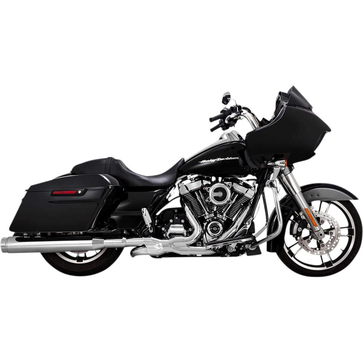 Vance & Hines Torquer 450 Slip-On Mufflers Chrome - 16674 For Harley Touring 2017-2026