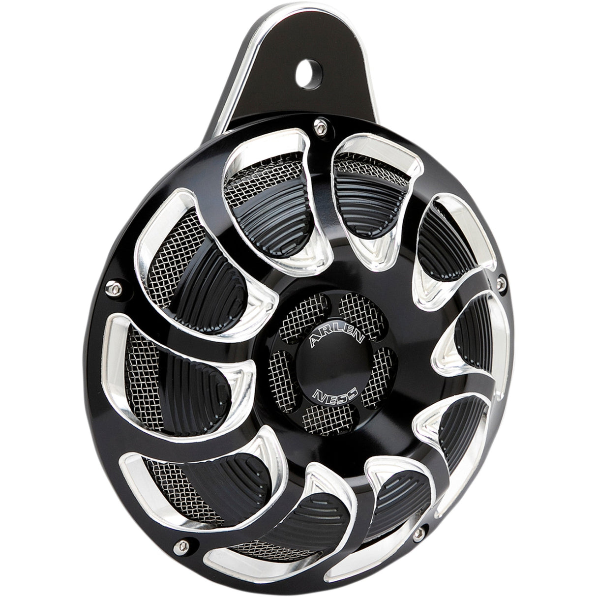 Arlen Ness Billet Horn Drift Black - 70-256 For Harley Sportster 2007-2022